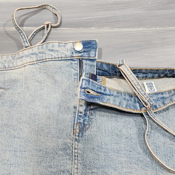 Wild Fable Reworked Cropped‎ Denim Tank Top Size Large - Picture 3 of 9